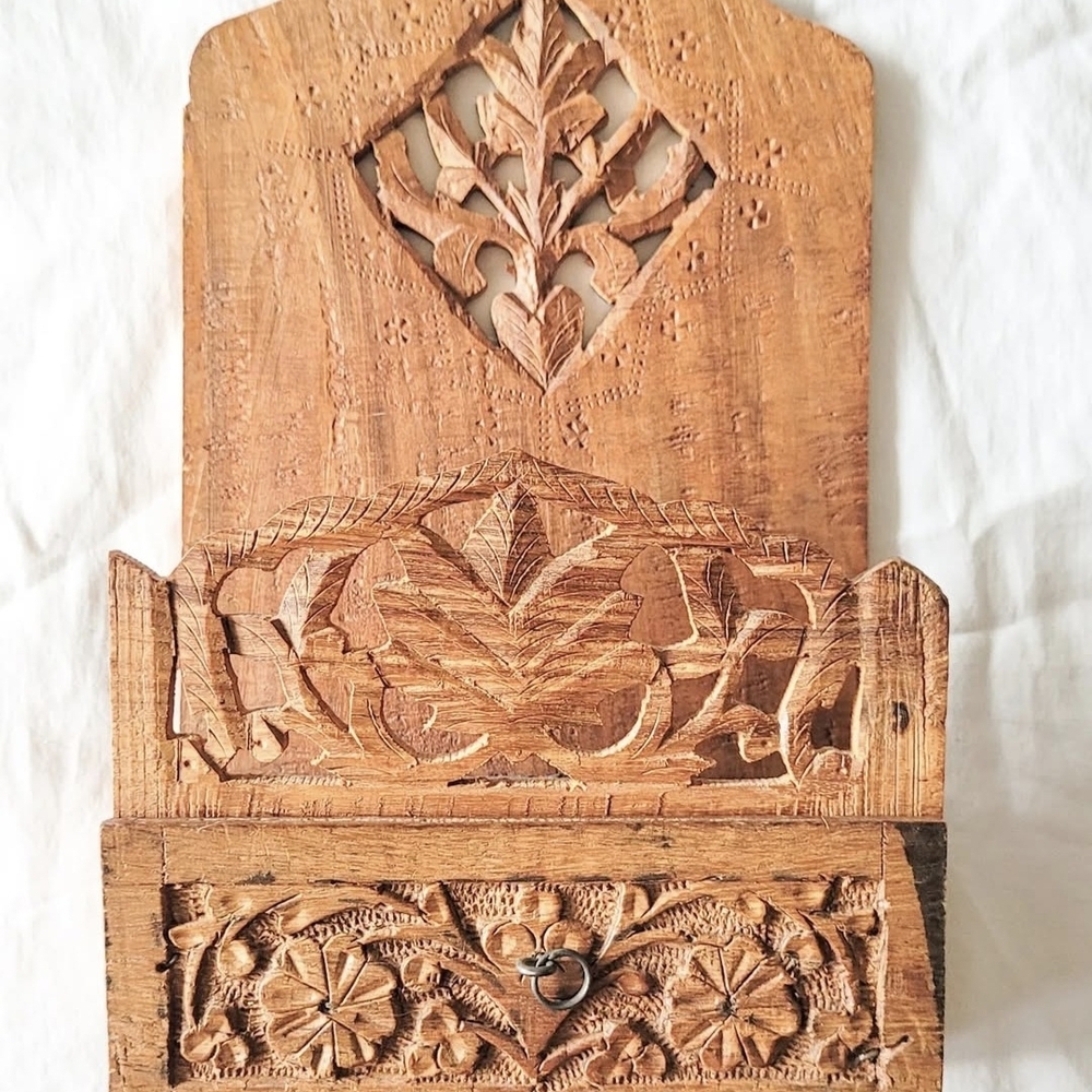 Hand-Carved Wooden Wall Decor